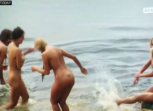 Naked beach fun