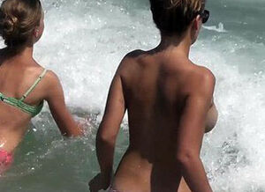 Topless beach gifs